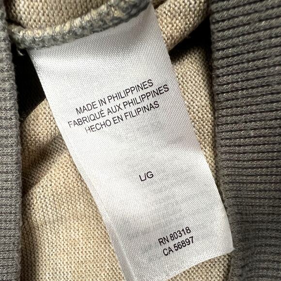 Lucky Brand Hacci Camo Pullover Crew Neck Sweater Sweatshirt Women's Large - Picture 9 of 10